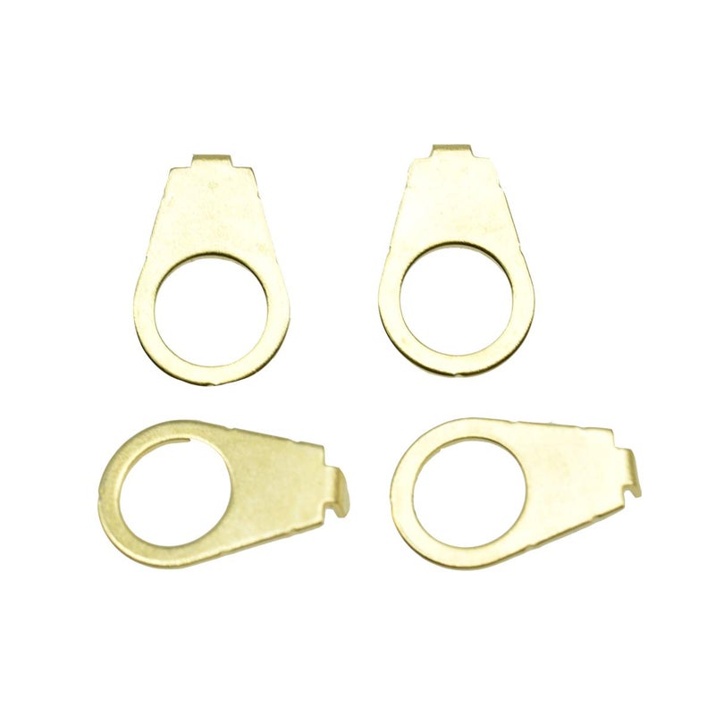 KAISH Set of 4 LP Guitar Knobs Pointer Plate 3/8" Knob Position Indicator for USA LP Les Paul or CTS Pots Gold - Image 3